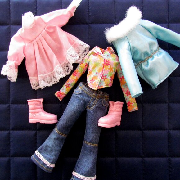 WEE 3 FRIENDS CLOTHES, 10" GIRL DOLL OUTFITS: JACKET, TOPS, JEANS, BOOTS - Picture 12 of 12
